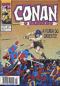 CONAN O BARBARO Nº 37 - Formatinho colorido - ED ABRIL