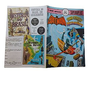 SUPERDUPLAS - A MAIOR nº 04 BATMAN E HOMEN-BORRACHA ( FORMATINHO COLORIDO ) - EBAL ano 1978