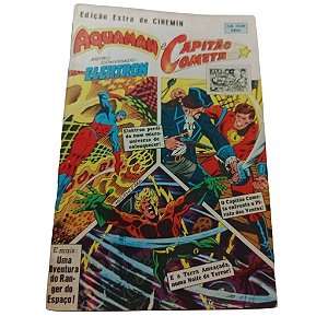 EDIÇÃO EXTRA DE CINEMIM - AQUAMAN & CAPITÃO COMETA ( FORMATINHO COLORIDO ) - EBAL 1979