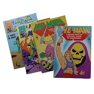 HE-MAN PAC COM 4 EDIÇÕES - Ed Abril - Lote especial