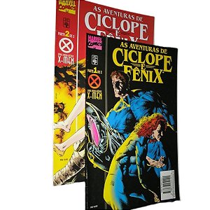 AS AVENTURAS DE CICLOPE E FENIX - mini série 2 volumes - Ed ABRIL
