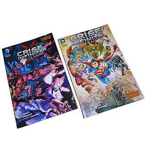 CRISE INFINITA - BATALHA PELO MULTIVERSO - 2 VOLUMES - Ed PANINI