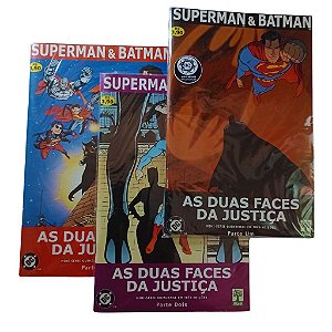 SUPERMAN & BATMAN - AS DUAS FACES DA JUSTIÇA - Mini série em 3 partes - Ed ABRIL