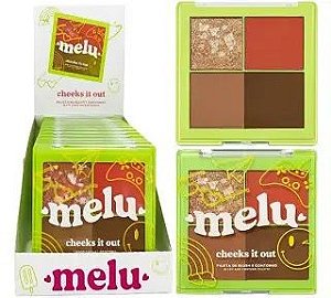 Paleta multifuncional blush e contorno Melu