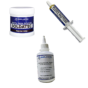 Kit de Soldagem e Limpeza Para Eletrônica Implastec