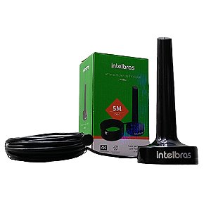 Antena De Tv Digital Hdtv Interna Ai2031 Intelbras Cabo 5m