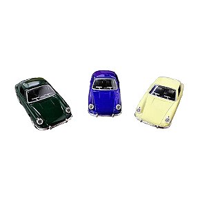 Miniatura Porsche 911 1964 1:36 Metal Abre Portas Fricção