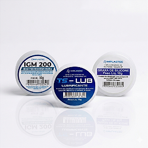 Kit Lubrificação Eletrônica Implastec: Graxa Branca + Silicone + Ts-Lub