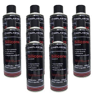 Kit Atacado 10x Silicone Spray Implastec 400ml  Profissional