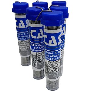 Kit 6x Estanho Solda Cast Fio 1mm 25g Liga 63/37 Original
