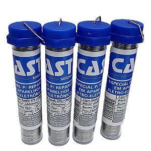 Kit 4x Estanho Solda Cast Fio 1mm 25g Liga 63/37 Original