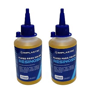 Kit Econômico: 2x Fluxo de Solda Resinoso Implastec 110ml