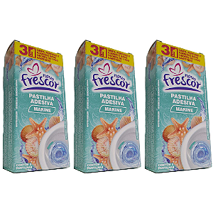 Kit 9 Pastilha Adesiva Vaso Sanitário Marine  Novo Frescor
