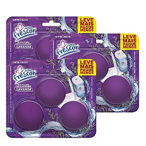 Kit 3 Bloco Sanitário Caixa Acoplada Novo Frescor 9Unid