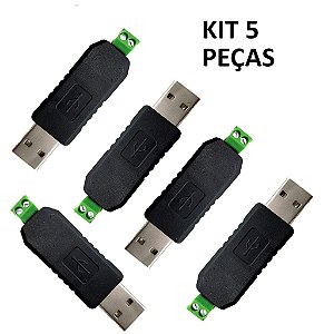 Kit 5 Módulos Conversor De Usb Para Serial Rs485 - Automação