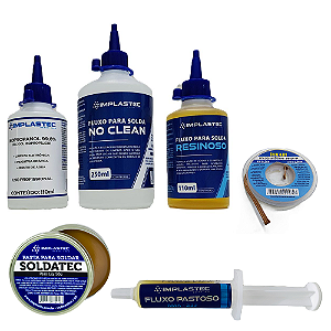 Kit Soldagem 6 Itens com Malha Dessoldadora 2,5mm Hikari