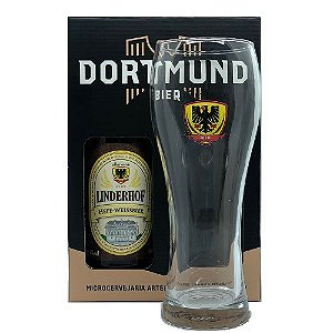 Kit Cerveja Dortmund 600ml Linderhof Com Copo