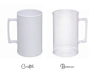 Caneca de Chopp acrilico  - cristal e transparente