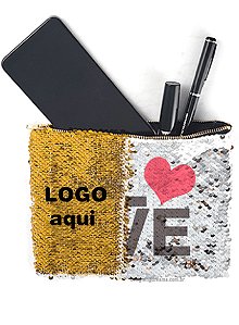 Necessaire Lantejoulas Cores diversas