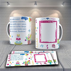 Canecas de Aniversários - Personalizadas com foto