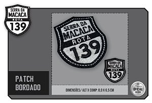 Patch Bordado OFICIAL Serra da Macaca ROTA 139