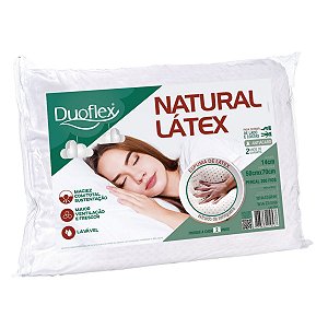 Travesseiro Natural Latex 50x70x14cm Duoflex