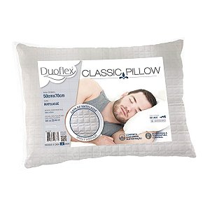Travesseiro Alto De Espuma Classic Pillow 50x70x17cm Duoflex