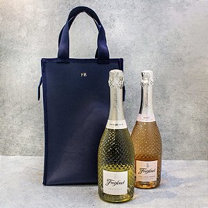 Kit Espumante Freixenet + Bolsa porta espumante duplo personalizado térmico