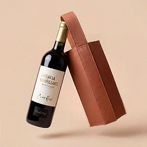 Kit Vinho Chateau Beinveillance Bordeaux com Porta Vinho Personalizado