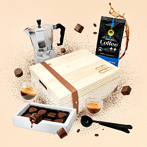 Kit Café Premium WoodBox Coffee++