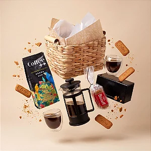 Cesta Coffee Experience com Prensa Francesa & Coffee ++
