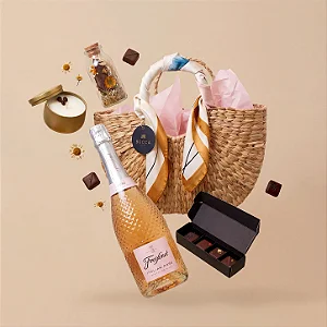 Cesta Luxo Freixenet Italian Rosé & Chocolates
