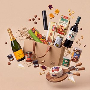 Cesta Picnic Luxo Veuve Clicquot & Sassoalloro Biondi Santi