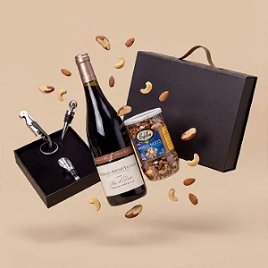 Kit Maleta Vinho Côtes-du-Rhône, Acessórios Sommelier & Nuts