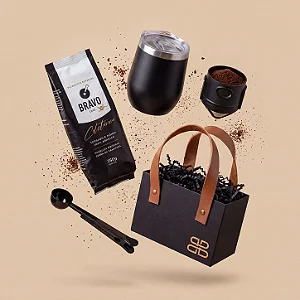 Kit Coffee To-Go Experience: Café Bravo & Acessórios