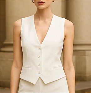 Colete Madalena - Off White
