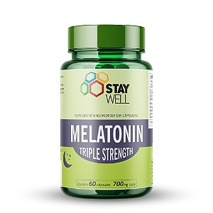 Melatonina Premium Triple Strenght - 60 Cápsulas - Stay Well