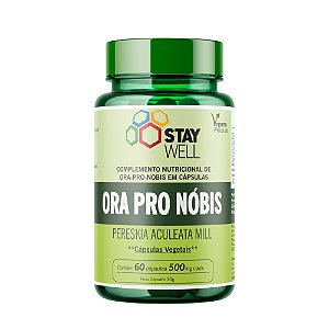 Ora Pro Nóbis 500mg - 60 Cápsulas - Stay Well
