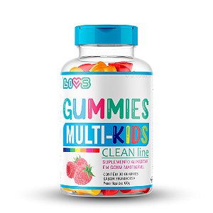 Gummies Multivitamínico Kids De A A Zinco 30 Balas - LIVS Clean Line