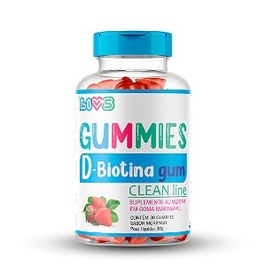 Gummies Biotina 30 balas - LIVS Clean Line