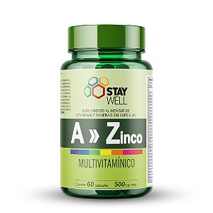 Multivitamínico De A a Zinco 500mg - 60 Cápsulas - Stay Well