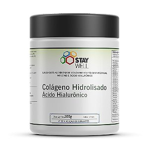 Colágeno Hidrolisado Acido Hialurônico 200g Limão – Stay Well