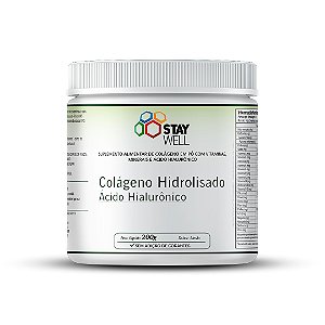 Colágeno Hidrolisado Acido Hialurônico 200g – Stay Well