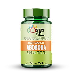 Óleo De Semente De Abóbora - 60 Cápsulas Softgel - Stay Well