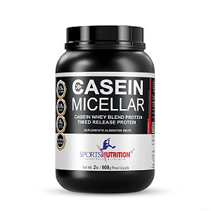 Caseína Micellar - 908g - Morango - Sports Nutrition