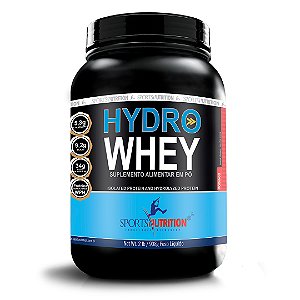 Whey Protein Hidrolisado - Hydro Whey com 34g de proteína por dose - Sabor Morango - 908g - Sports Nutrition