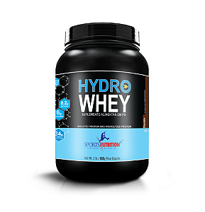 Whey Protein Hidrolisado - Hydro Whey com 34g de proteína por dose - Sabor Chocolate - 908g - Sports Nutrition