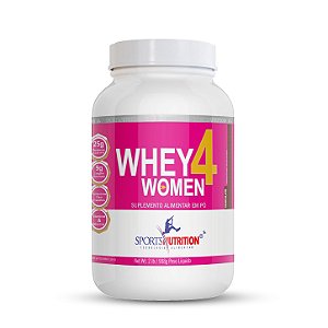 Whey Protein 4 Women com Colágeno - Sabor Chocolate - 908g - Sports Nutrition