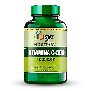 Vitamina C 500mg - 120 Cápsula - Stay Well