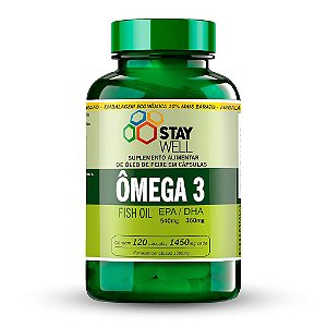 Ômega 3 - 120 Cápsulas - Stay Well